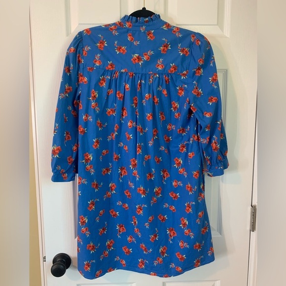 Zara Blue Floral Emma Dress, size M - Picture 7 of 8